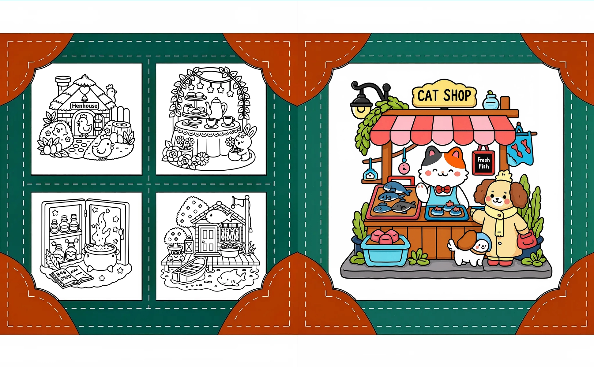 Cozy Corner Coloring Book