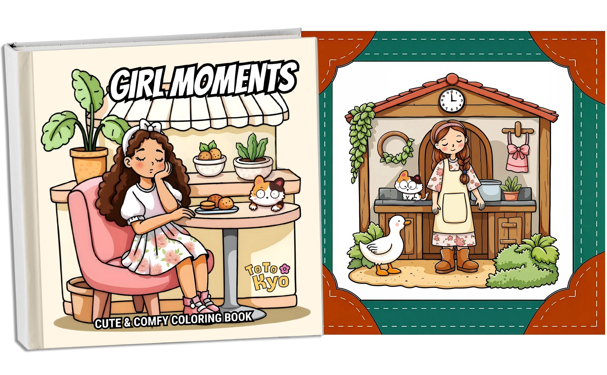 Girl Moments Coloring Book
