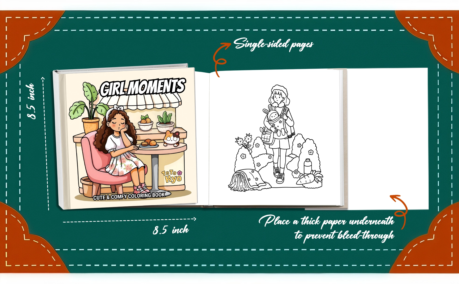 Girl Moments Coloring Book