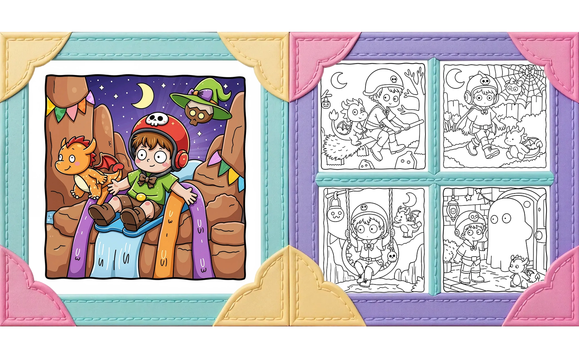 Boo-tiful Adventures Coloring Book