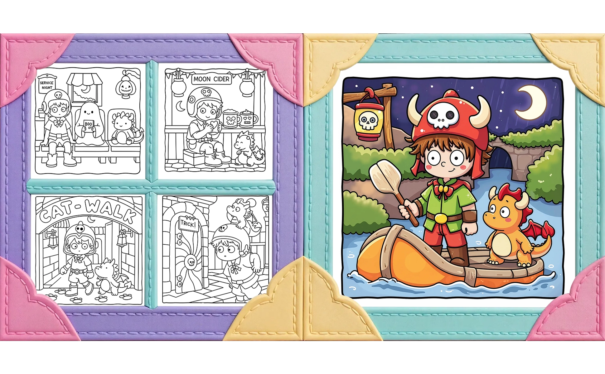 Boo-tiful Adventures Coloring Book
