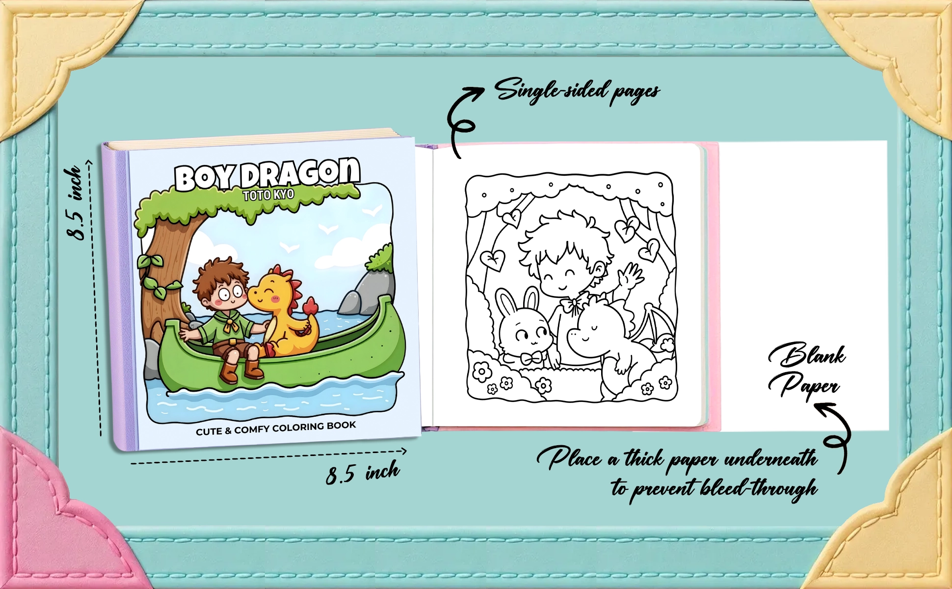 Boy Dragon Coloring Book